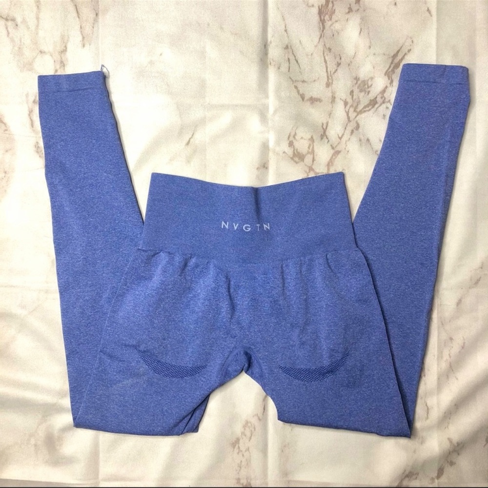 NVGTN Blue Contour Leggings Small Booty Contour